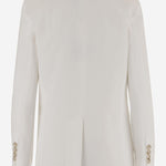 GIACCA DOPPIOPETTO IN VISCOSA E LINO 2973 3687BCOSETA F.IT 