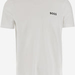 T-SHIRT IN NYLON STRETCH CON LOGO 50543328 100 HUGO BOSS 