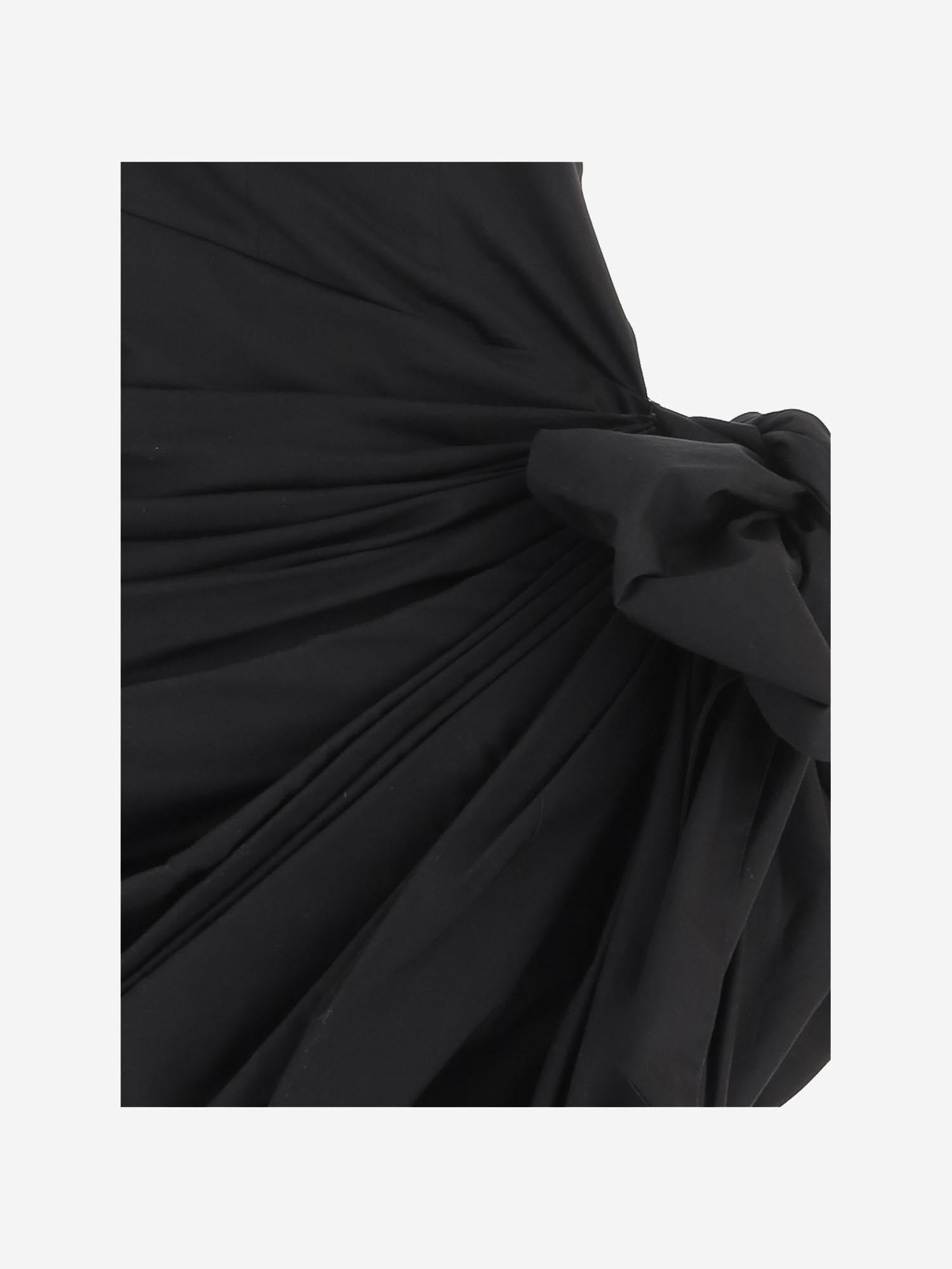 Abito a portafoglio in popeline di cotone CH26URO80141 001 CHLOE 