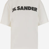 T-SHIRT IN JERSEY DI  COTONE CON LOGO J03GC0137 J45148102 JIL SANDER 