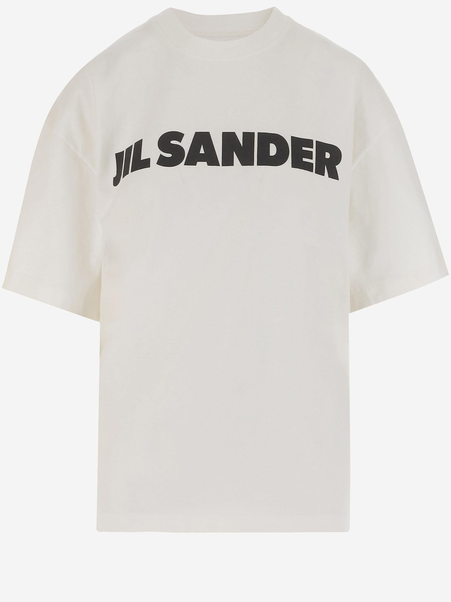 T-SHIRT IN JERSEY DI  COTONE CON LOGO J03GC0137 J45148102 JIL SANDER 
