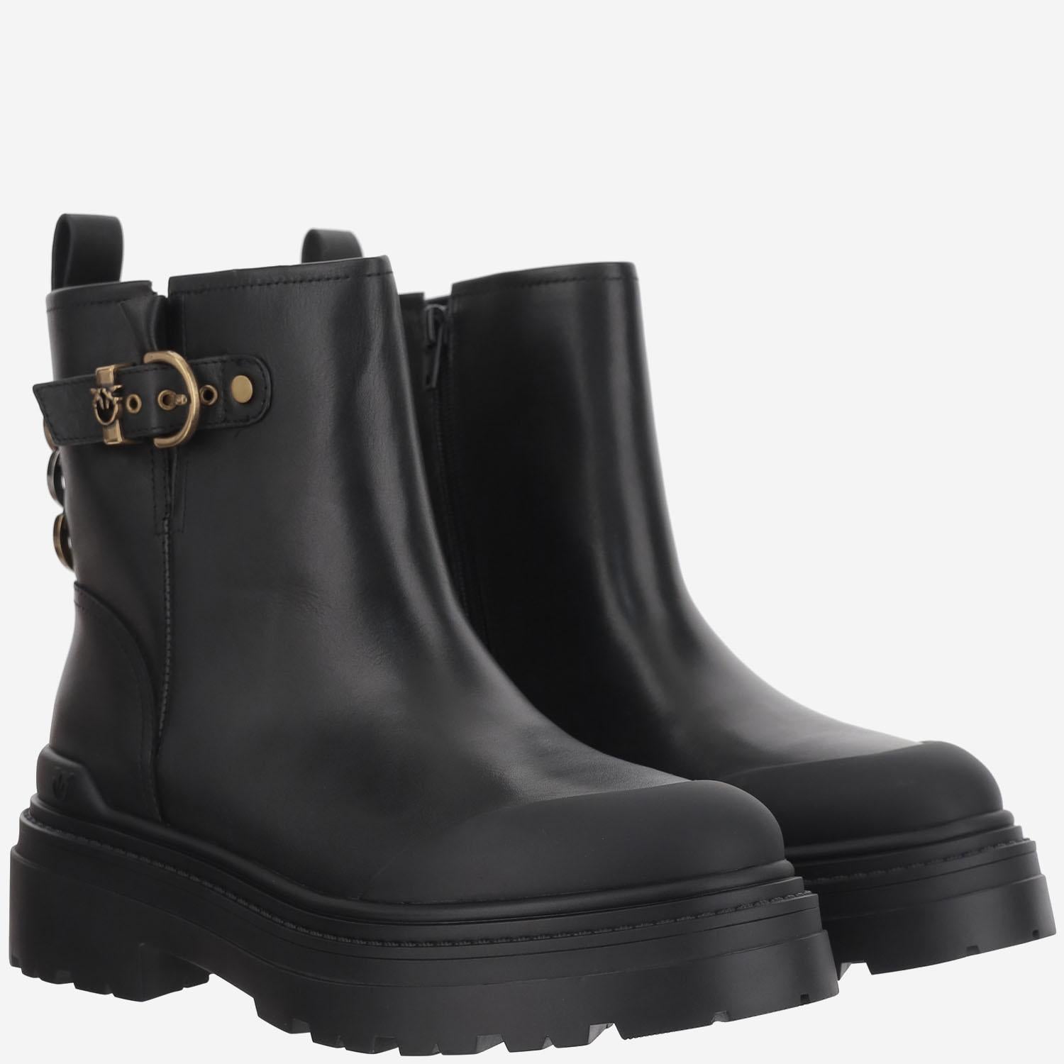STIVALETTI MIA 21 IN PELLE SD0409 P001Z99 PINKO 