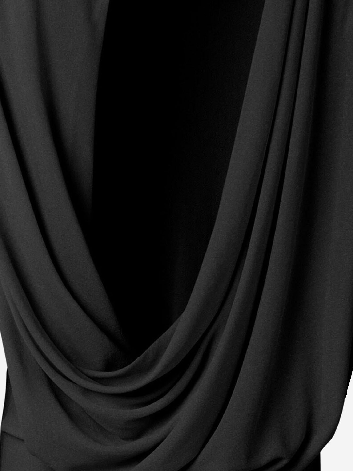 T-shirt nera in misto viscosa TOW00912AJ00253 990 JACQUEMUS 