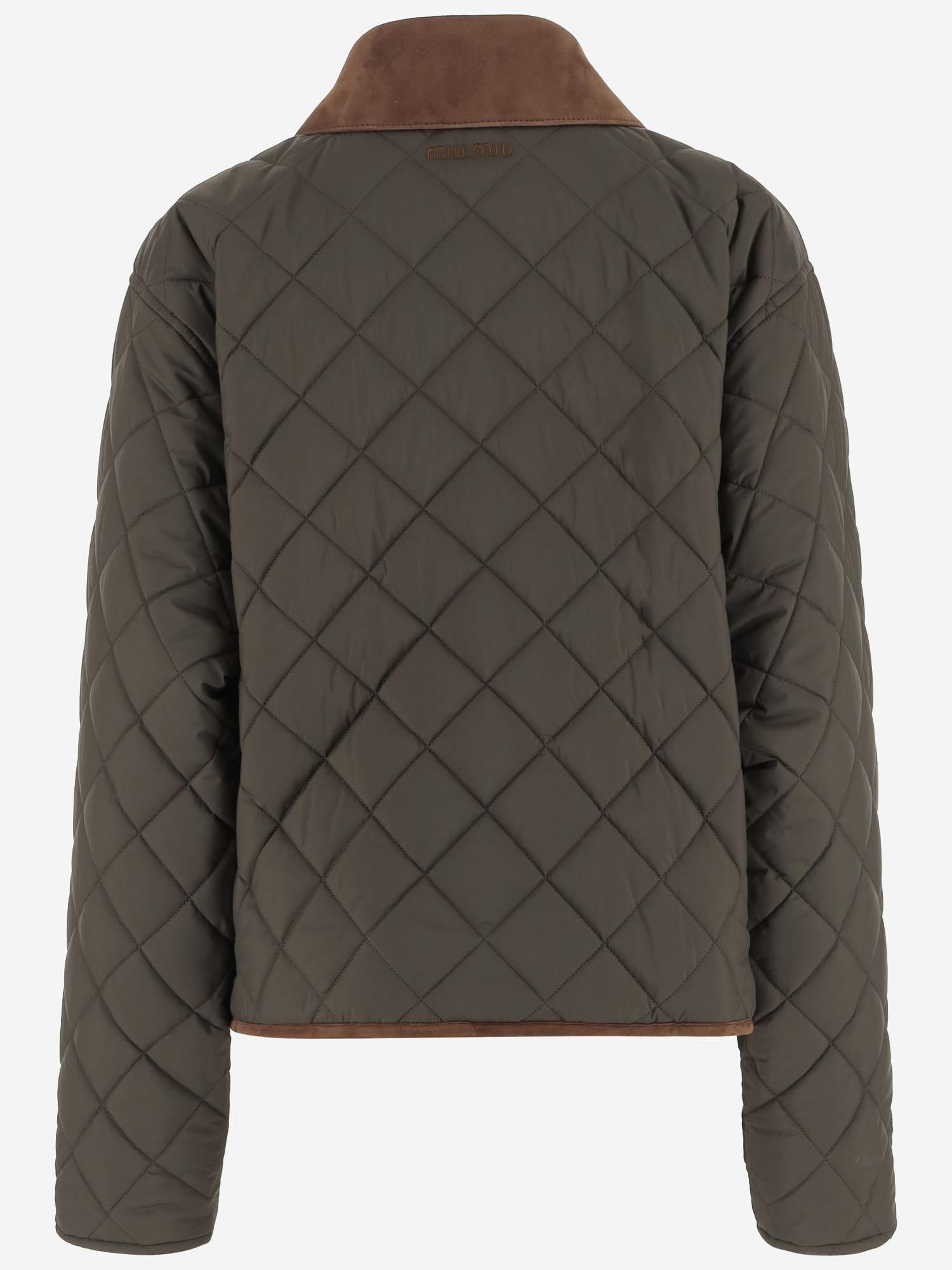 GIUBBOTTO TRAPUNTATO IN NYLON ML1310 17OOF0161 MIU MIU 