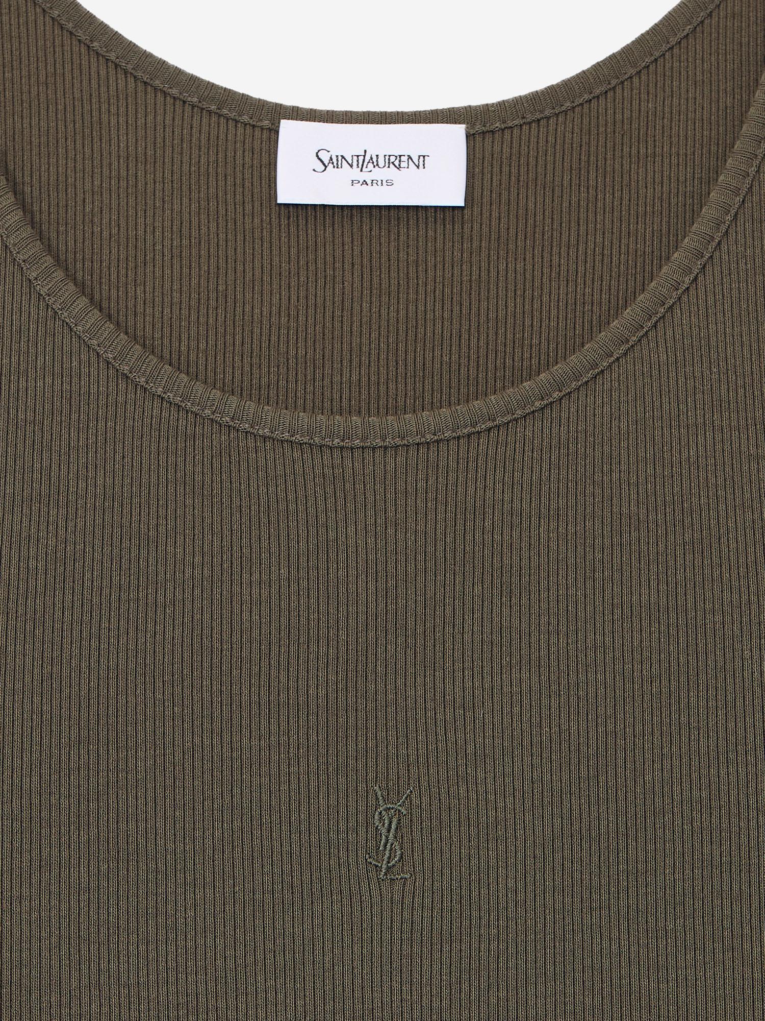 TANK TOP CASSANDRE IN COTONE 842992 Y37EC1365 SAINT LAURENT 