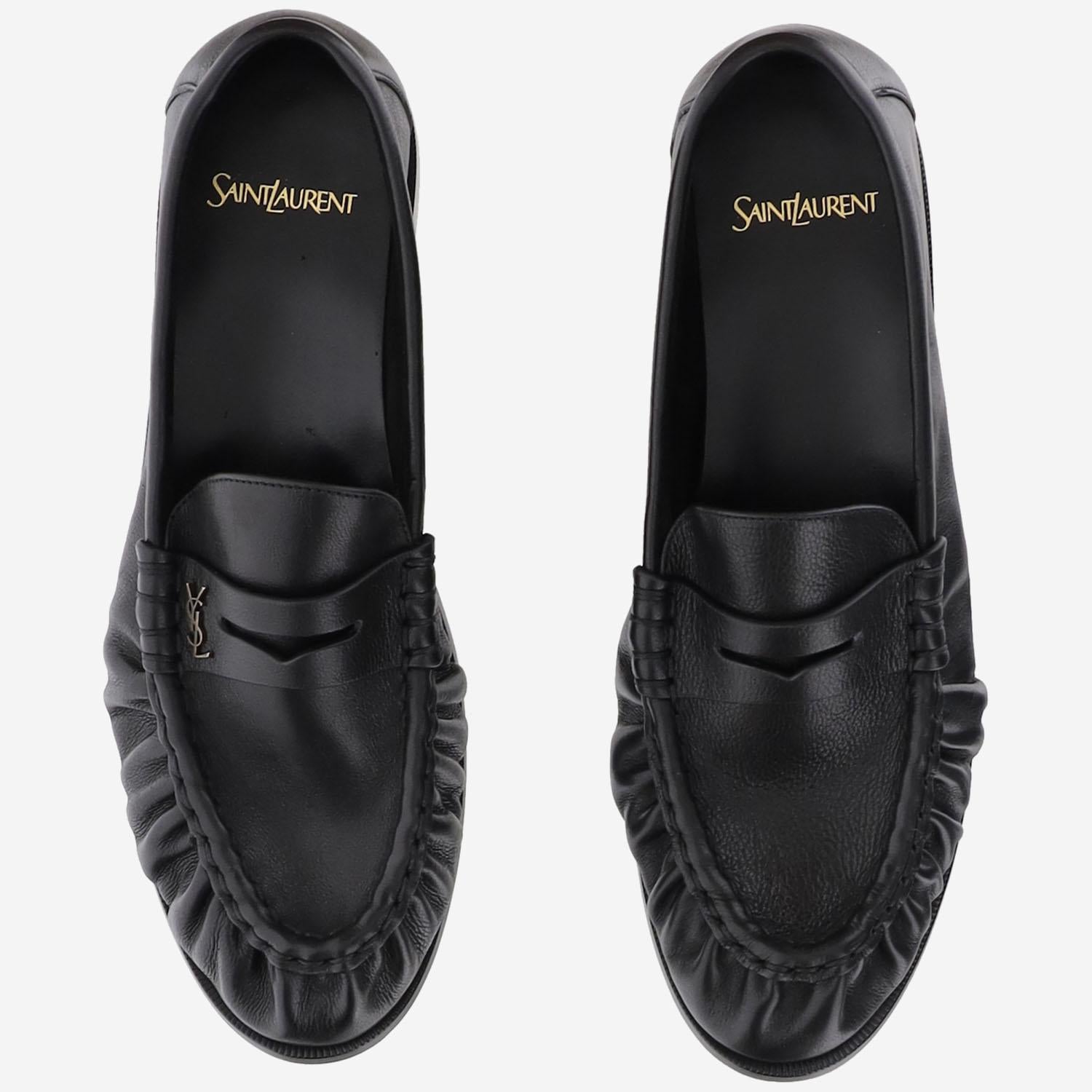 MOCASSINI LE LOAFER MORBIDI IN PELLE 839471 25VAA1000 SAINT LAURENT 