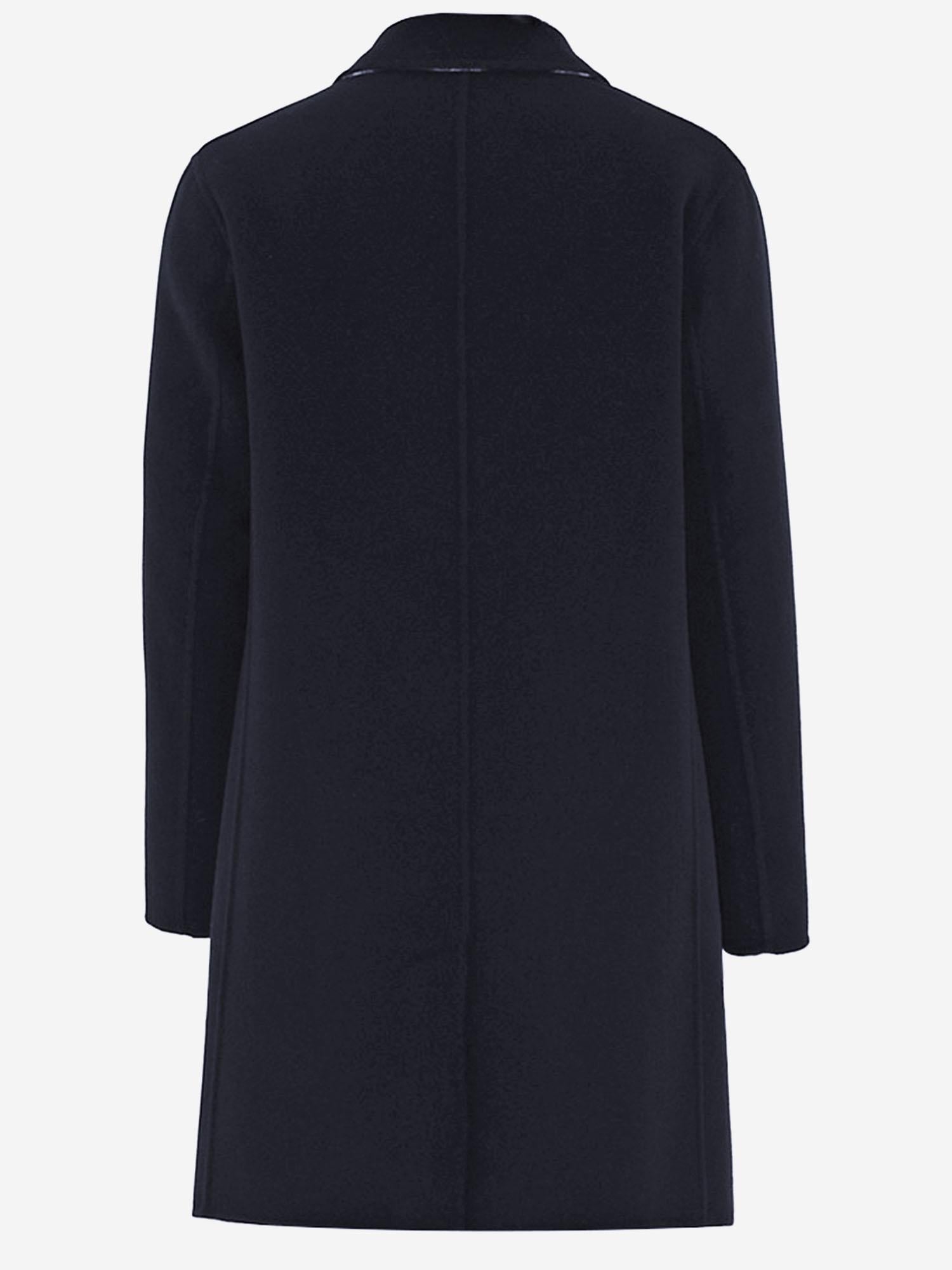 CAPPOTTO SARTORIALE IN LANA<BR/> 8114748 NAVY BURBERRY 