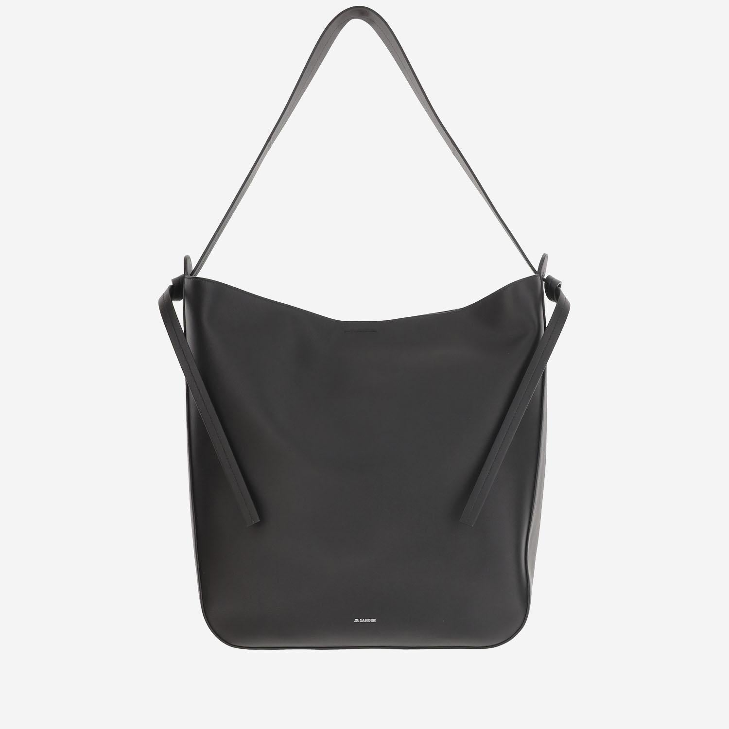 BORSA IN PELLE CON LOGO J07ZH0061 P6582001 JIL SANDER 