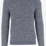 MAGLIONE SCOLLO A V IN MISTO ALPACA CFWOKN2013MRUF5014 3017 WOOLRICH 