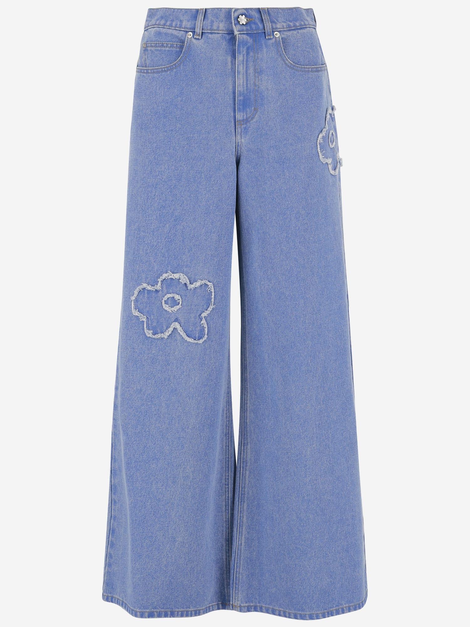 JEANS IN DENIM DI COTONE CON APPLICAZIONI PAJD0514Q2 USCX34PCB44 MARNI 