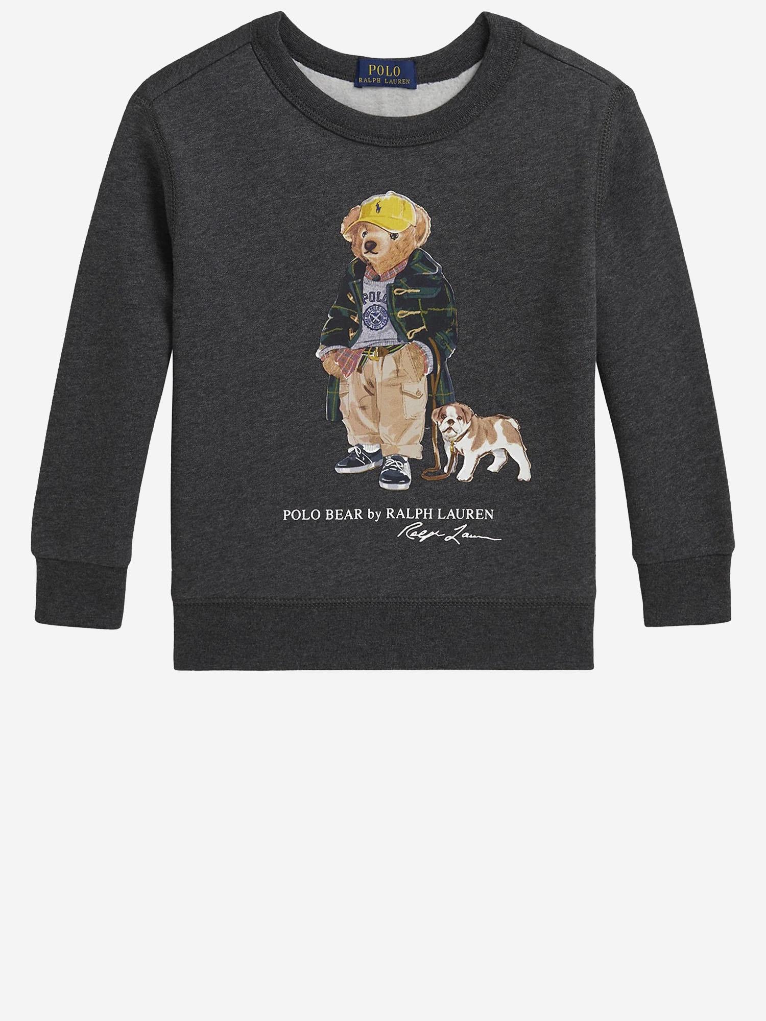 MAGLIA IN COTONE CON STAMPA POLO BEAR 323979490 001 POLO RALPH LAUREN KIDS 
