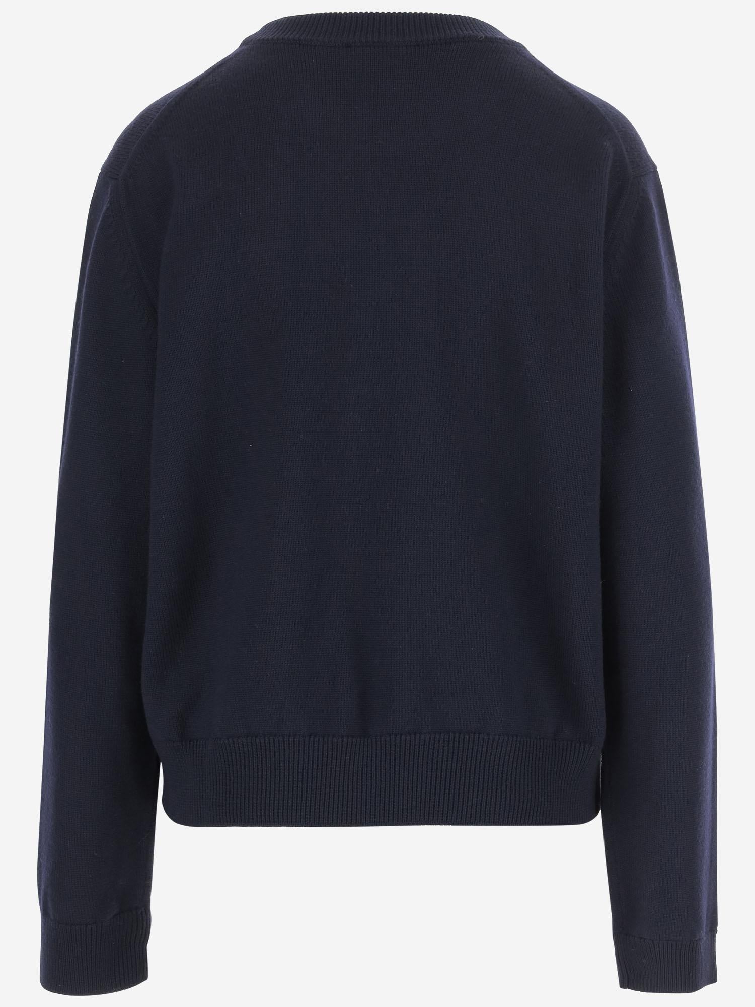 MAGLIONE IN LANA CON MOTIVO FLOREALE J02GP0220 J14802401 JIL SANDER 