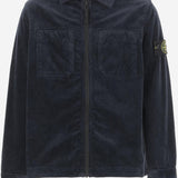 CAMICIA IN VELLUTO DI MISTO COTONE STRETCH 1200003 S0199V0020 STONE ISLAND KIDS 