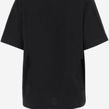 T-SHIRT IN COTONE CON SPILLA DECORATIVA 6261K21051 DeepBlack CARVEN 