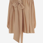 BLUSA IN SETA CON FIOCCO AL COLLO CH25WHT05005 285 CHLOE 