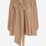 BLUSA IN SETA CON FIOCCO AL COLLO CH25WHT05005 285 CHLOE 