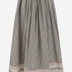 GONNA IN COTONE MOTIVO FLOREALE WPBGW02  PERO 