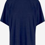 T-SHIRT IN SETA 6252K21117 MIDNIGHT CARVEN 