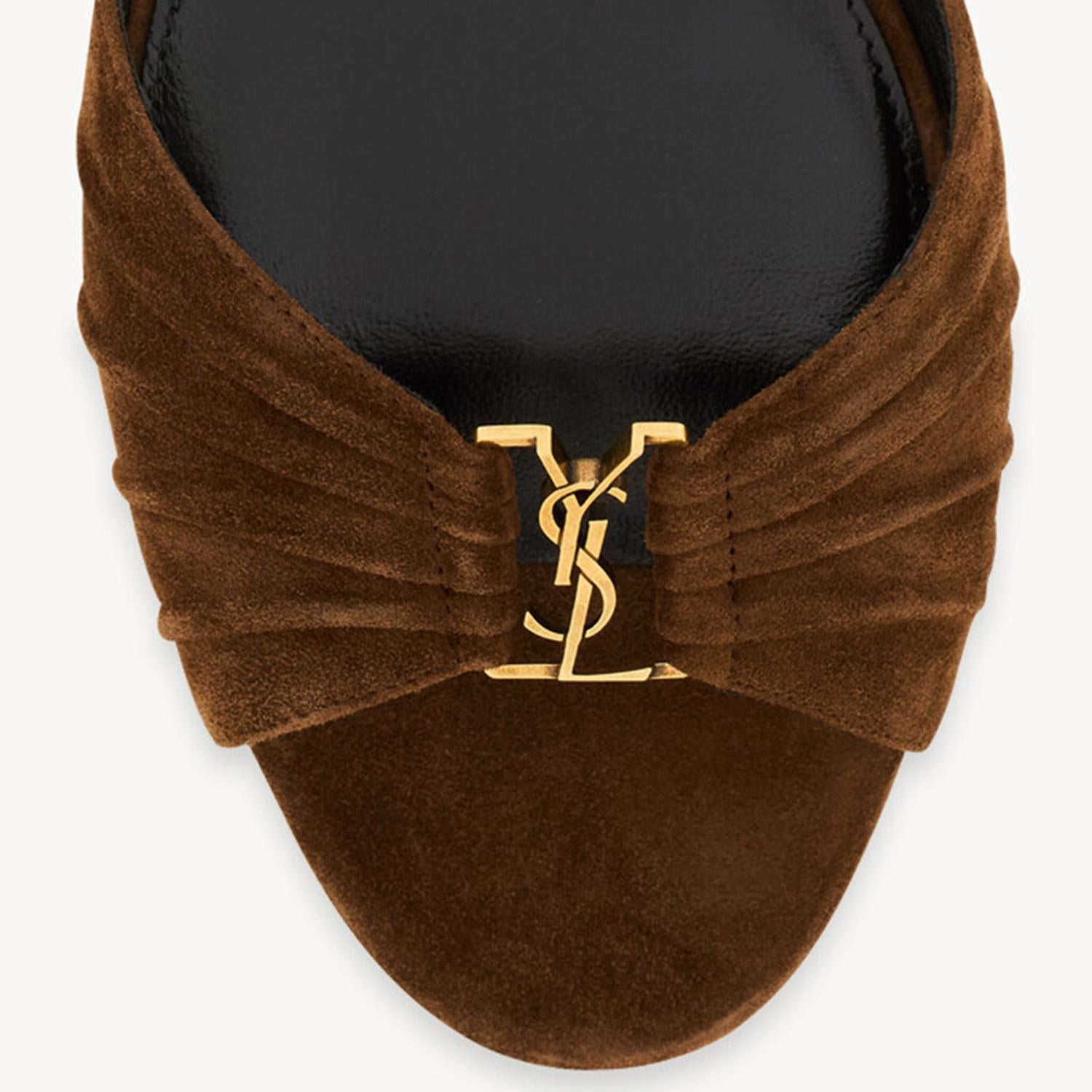 SANDALI BABYLONE IN SUEDE 869658 27D002319 SAINT LAURENT 