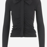 MAGLIA IN MISTO VISCOSA CON ARRICCIO 8B0KA15I A8M0NO VALENTINO 