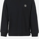 T-SHIRT A MANICHE LUNGHE IN COTONE CON LOGO 2100003 S0047V0029 STONE ISLAND KIDS 