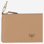 POCHETTE IN PELLE CON LOGO 102747 A0F1C79Q PINKO 