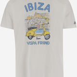T-SHIRT IN COTONE CON STAMPA LOGO TSHM001 02618H MC2 SAINT BARTH 