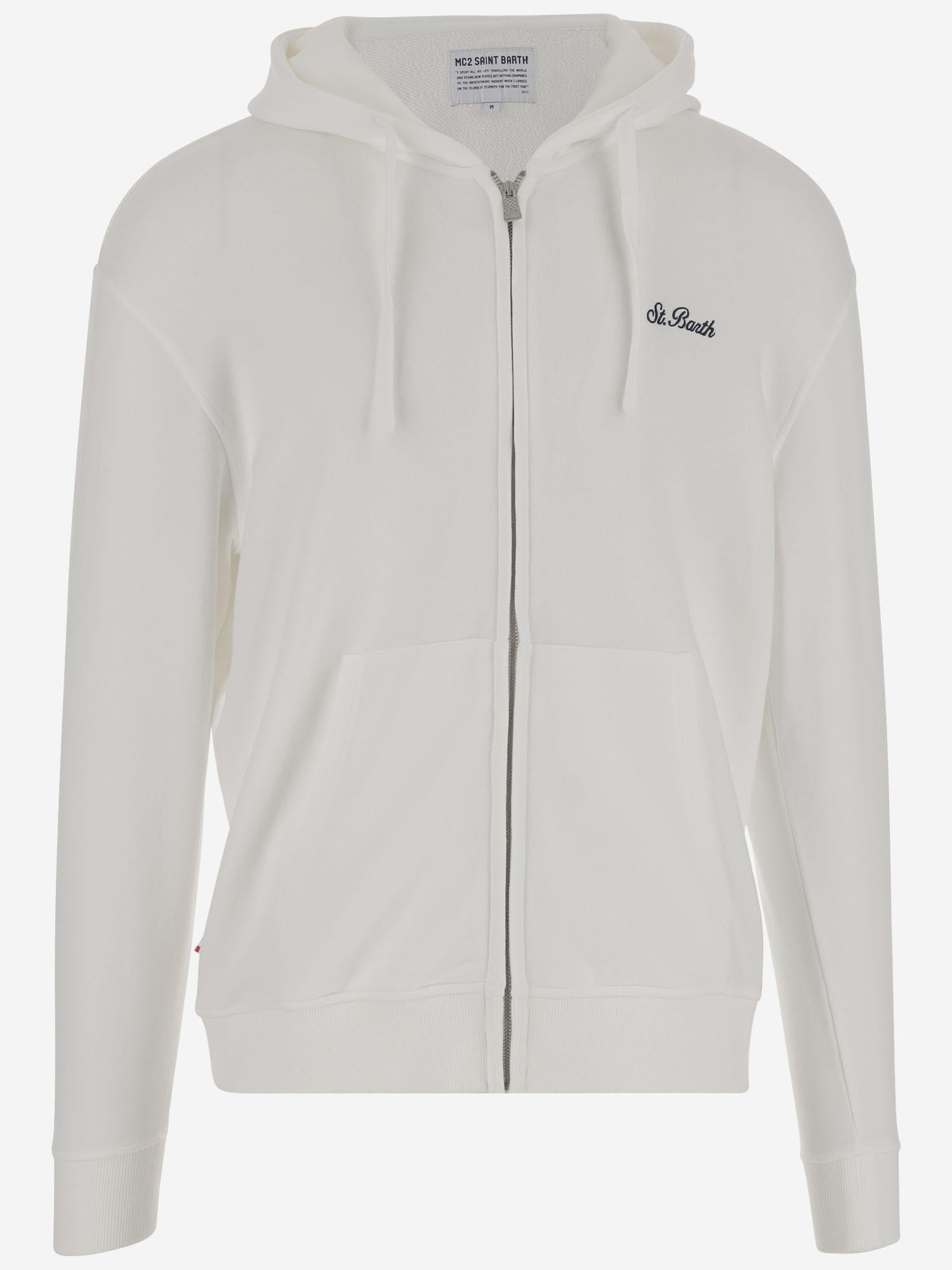 FELPA IN COTONE CON CAPPUCCIO DANN001 00049H MC2 SAINT BARTH 