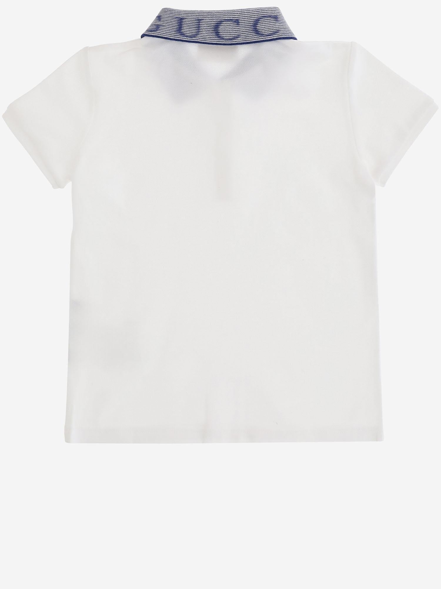 POLO IN COTONE CON COLLETTO LOGATO 810982 XJHNK9030 GUCCI KIDS 