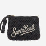 POCHETTE IN RAFIA CON LOGO RAFP001 09036L MC2 SAINT BARTH 