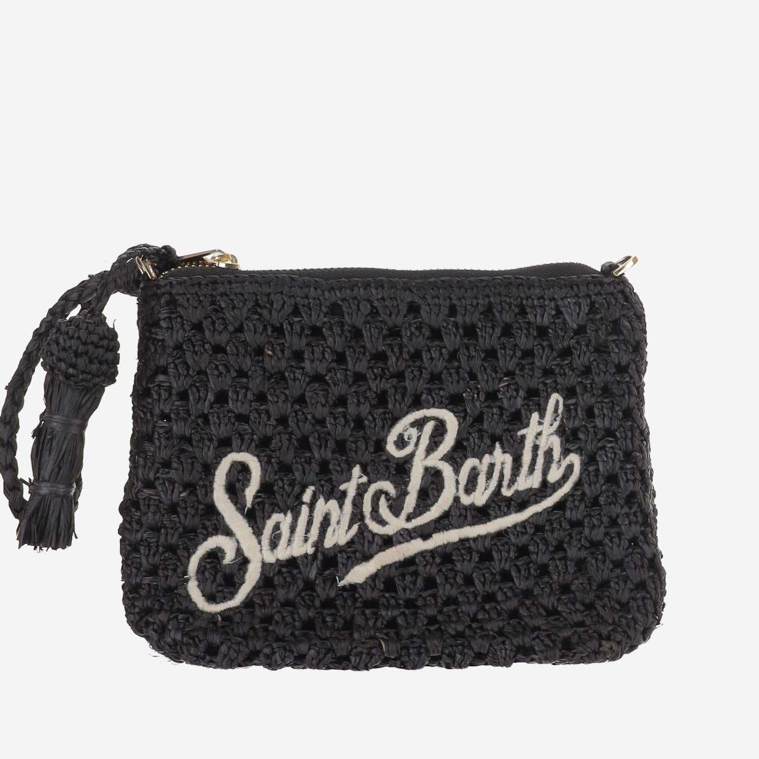 POCHETTE IN RAFIA CON LOGO RAFP001 09036L MC2 SAINT BARTH 