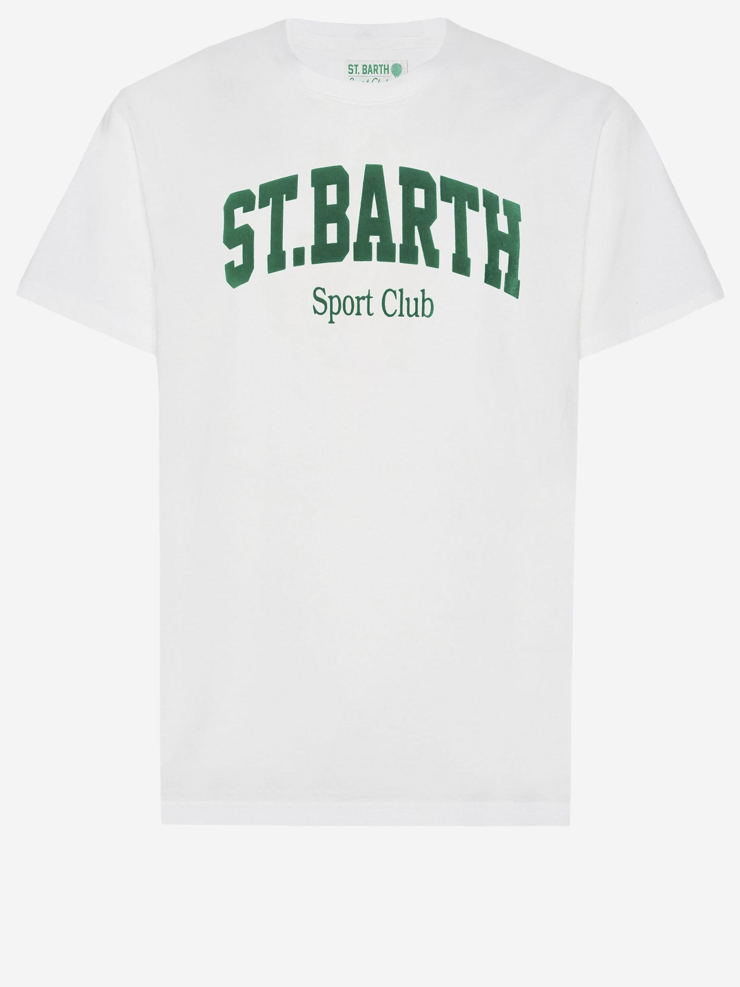 T-SHIRT IN COTONE CON STAMPA LOGO ARN0001 00861I MC2 SAINT BARTH 