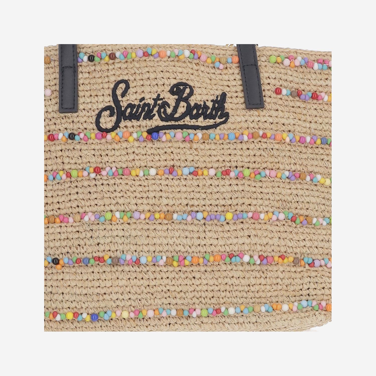 BORSA SHOPPING IN RAFIA CON LOGO RAFC002 00357L MC2 SAINT BARTH 