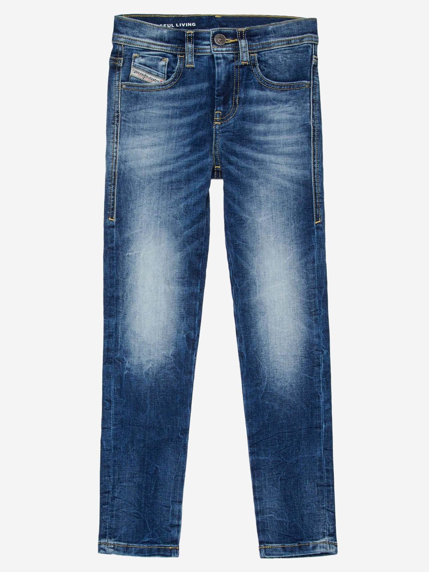 JEANS IN DENIM DI COTONE STRETCH J00808 KXBRAK01 DIESEL KIDS 