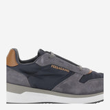 Sneakers in pelle 02A130 002DARKRAINNAVYE013NATURALE SALVATORE FERRAGAMO 