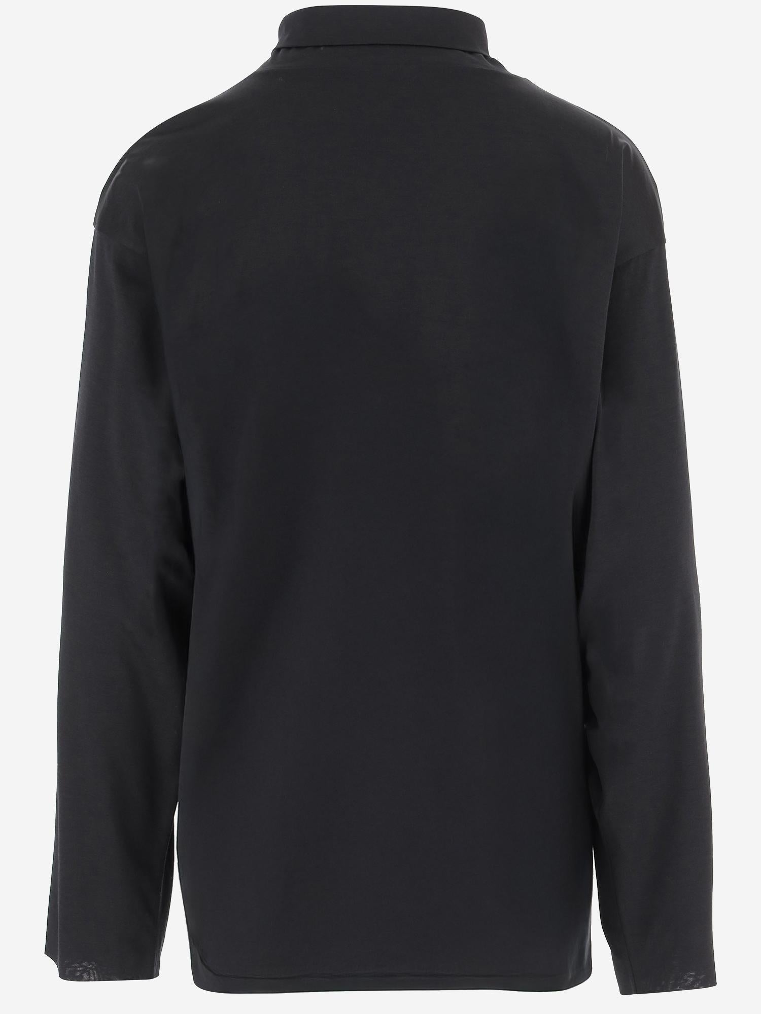 MAGLIA ANAPOLIS IN SETA E COTONE 10452K704 BLK THE ROW 