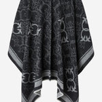 MANTELLA IN MISTO LANA CON MOTIVO LOVE BIRDS 105965 A2ZIZI2 PINKO 