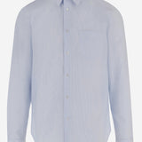 CAMICIA IN COTONE A RIGHE CON WEB 852707 ZAS5W4305 GUCCI 