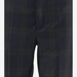 Pantaloni Angela in lana tartan con risvolto W25313 0390 SASUPHI 