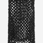 GONNA IN COTONE CON MOTIVO GEOMETRICO S004 GLEMBLACK NICCOLO PASQUALETTI 