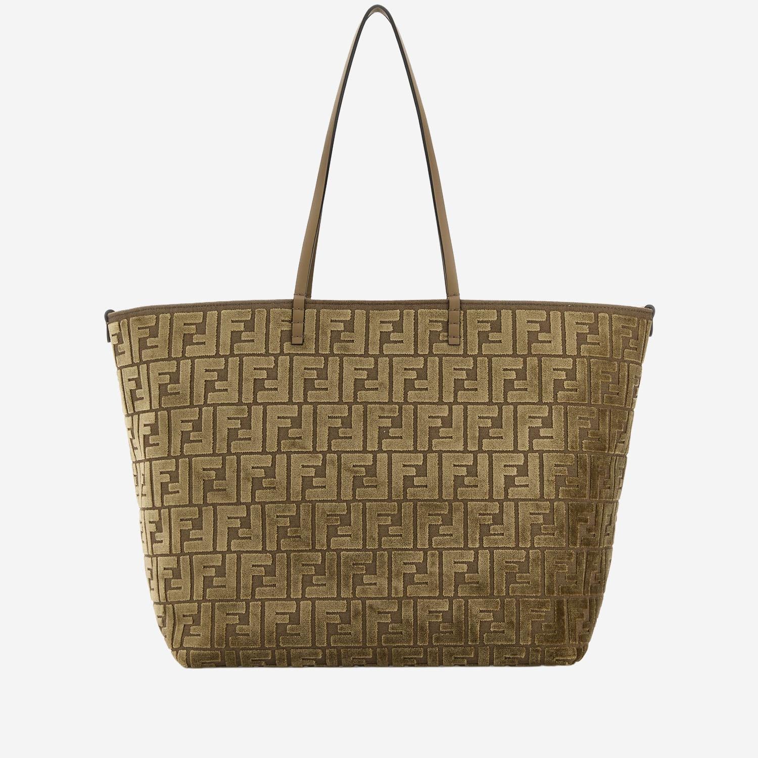 BORSA SHOPPING ROLL GRANDE CON MOTIVO FF 8BH425AT14 F1QD0 FENDI 