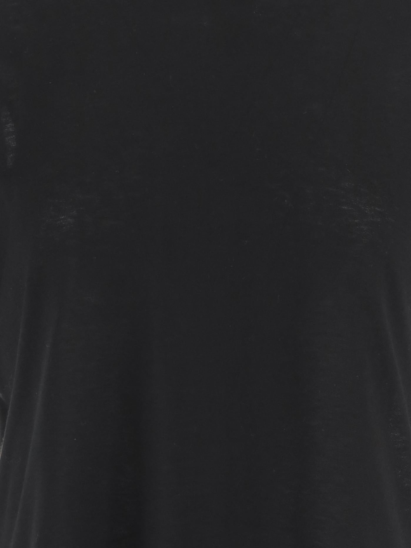 T-SHIRT SERATA IN COTONE E CASHMERE 10491K705 BLK THE ROW 