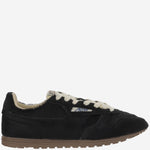 SNEAKERS WINDSPIN IN PELLE WSLWYN01 BLKIVORY AUTRY 