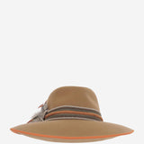 CAPPELLO fedora IN LANA CAMELFEDORAHATTERRACOTARIBBON NATURAL ALEXIA ALVAREZ DE TOLEDO 