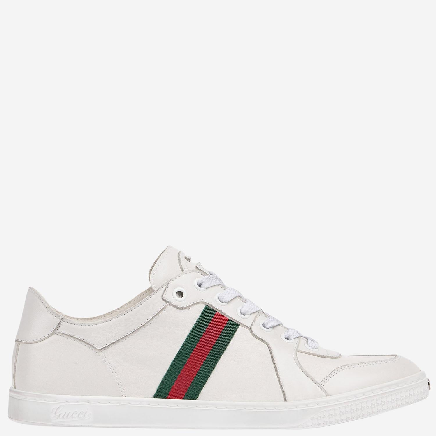 SNEAKERS IN PELLE CON DETTAGLIO WEB 865056 AAGFF9099 GUCCI 