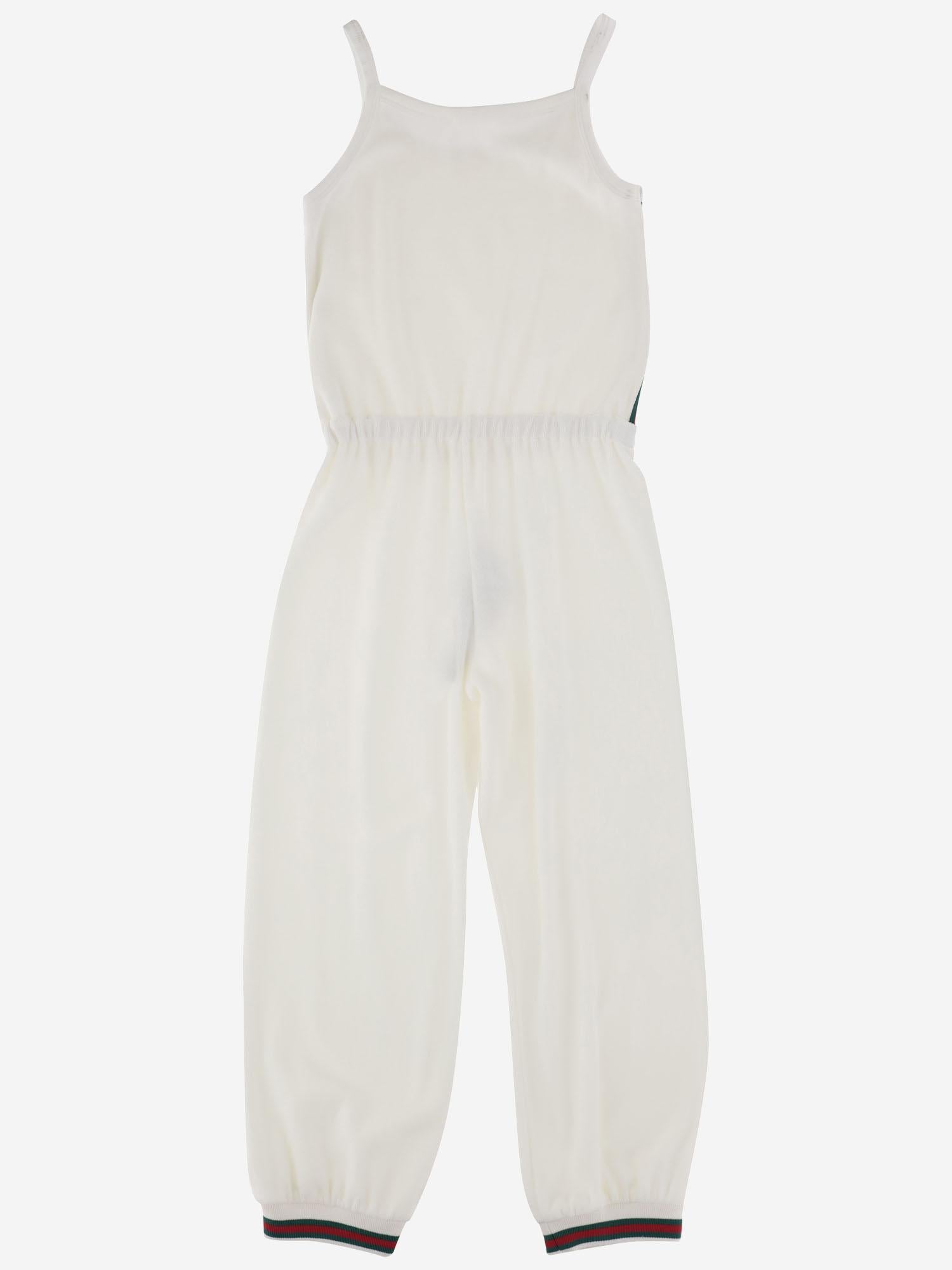 Salopette bambino in spugna 808682 XJGZ49692 GUCCI KIDS 