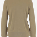 Cardigan in lana 8112164 FLAX BURBERRY 