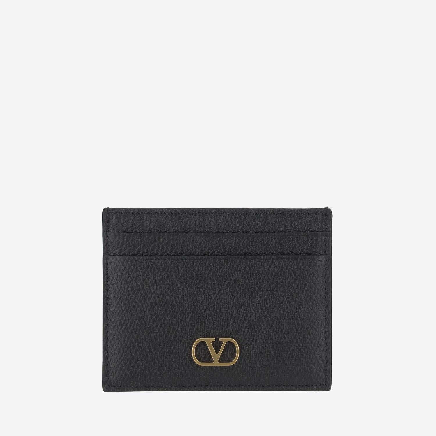 PORTACARTE VLOGO SIGNATURE IN PELLE MARTELLATA 7W2P0AJ7 SNP0NO VALENTINO GARAVANI 