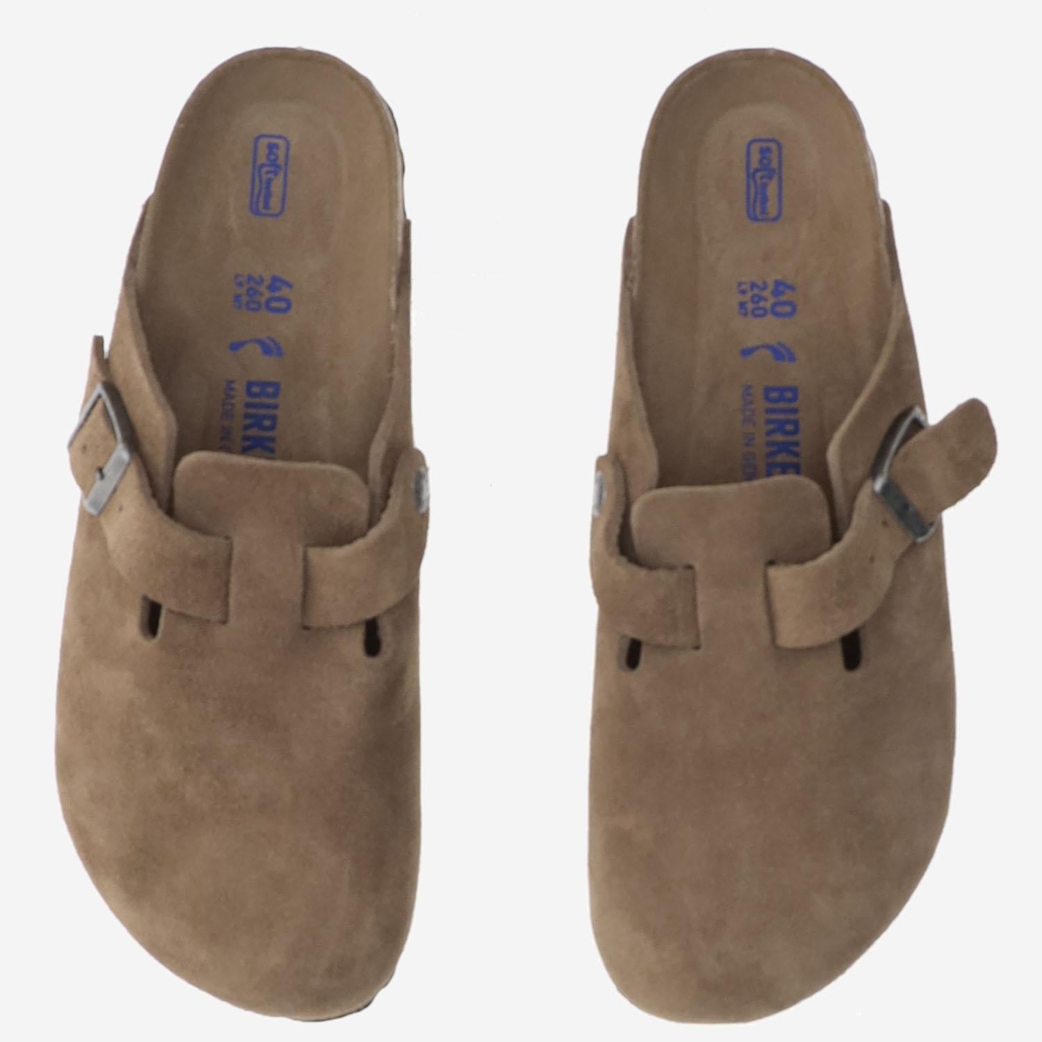 MULES BOSTON IN SUEDE 1030861 DARKTEA BIRKENSTOCK 