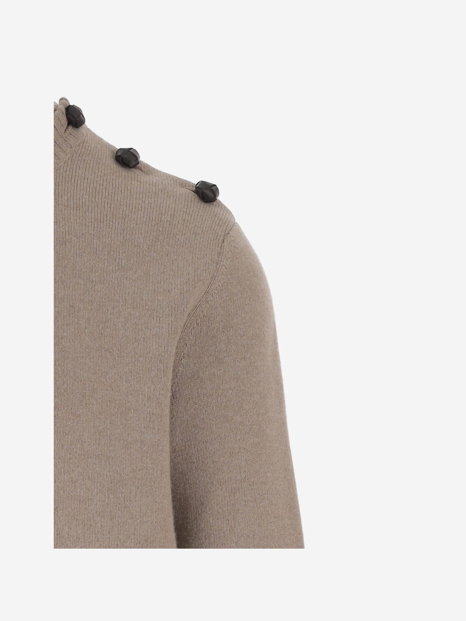 MAGLIA IN LANA STRETCH 844028 V4QJ02116 BOTTEGA VENETA 